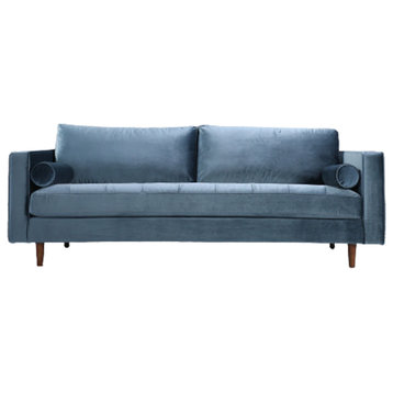 Shayal Modern 3, Seater Sofa, Blue