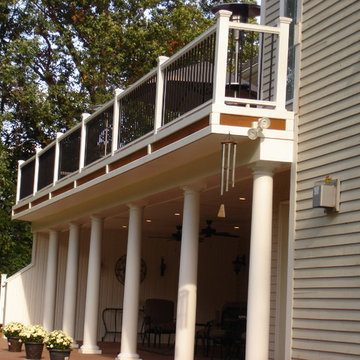 Bernardsville, NJ TimberTech Deck with Fiberon Railings