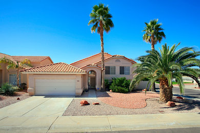 Mediterranean exterior home idea in Phoenix