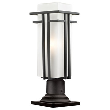 Abbey 1 Light Post Light or Accessories, Outdoor Rubbed Bronze