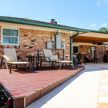 Extended Patio Cover and deck; Houston, Tx