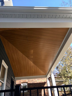 Pine T&G soffits vs. painted cement panel soffits for covered porch?