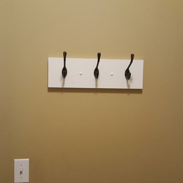 Small master closet in white