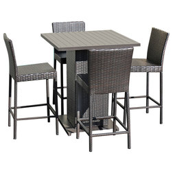 Tropical Outdoor Pub And Bistro Sets by Burroughs Hardwoods Inc.