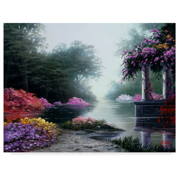 "Garden Scene 10" by Anthony Casay, Canvas Art, 47"x35"