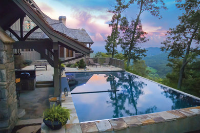 Contemporary pool in Charlotte.