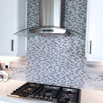 Small galley kitchen reconfiguration in Los Angeles