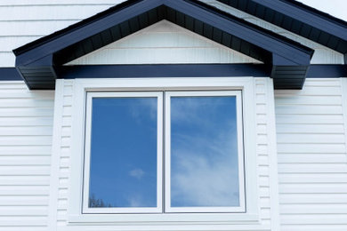 Example of a trendy exterior home design in Minneapolis