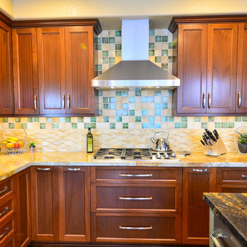 Exotic African Sapele Kitchen