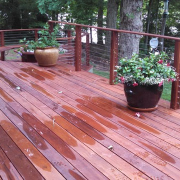 Ipe Cable Railing System Lake Gaston, NC