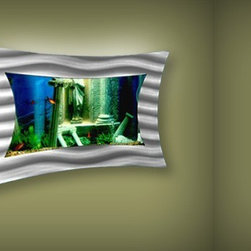 Large Concave Wall Mount Fish Tank - Home Decor