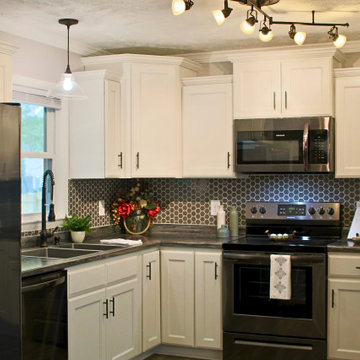 Beautiful Hexagon Tiled Kitchen