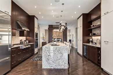 Kitchen - modern kitchen idea in Calgary
