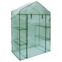 ALEKO Walk-In Outdoor Greenhouse, 4 Shelf Shed, 56"x29"x77"