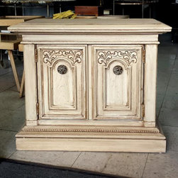 Antiqued End Table Pet Bed - Side Tables And End Tables