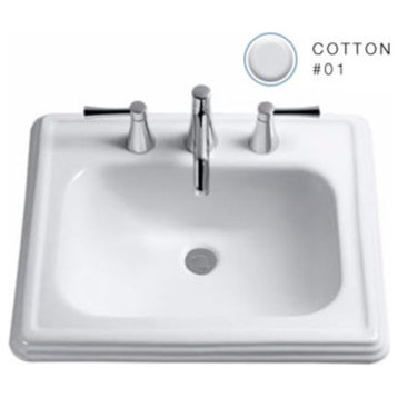 TOTO LT531.8 Promenade 22-1/2" Drop In Bathroom Sink - Cotton