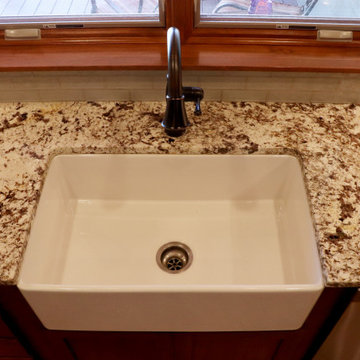 Unique Farmhouse Kitchen- Terra Nova and White Jaguar