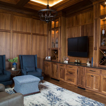 Husbands lounge to enjoy drinks, sports and even cigars with custom ventilation 
