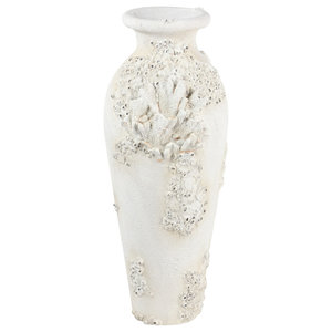 Scavo Refrattario Tall Vase Bombato Cream Farmhouse Vases By
