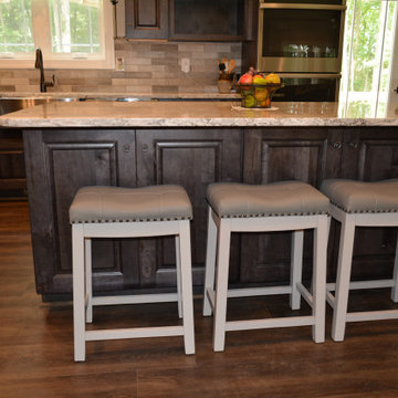 Rustic Maple with Smoke Stain and Ebony Glazing
