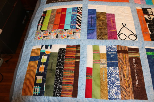Ot Bookcase Quilt, Bookcase Quilt Pattern With Cat