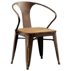 Industrial Dining Chairs by Benzara, Woodland Imprts, The Urban Port