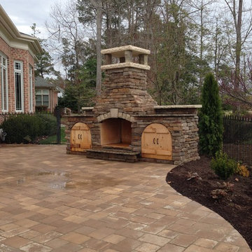Outdoor Fireplace After