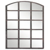 Industrial Dark Gray Metal Wall Mirror 53393