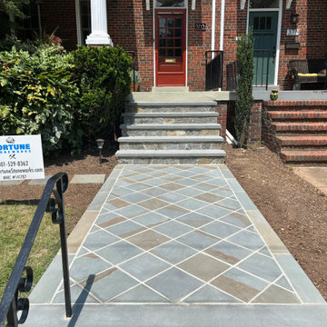 Thermal Full Color Diamond Pattern Walkway in Tenleytown, Washington DC