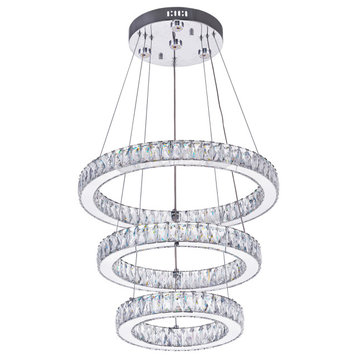 Florence LED Chandelier With Chrome Finish
