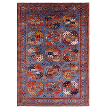 6' 7" X 9' 7" Bokhara Handmade Wool Rug - Q12681