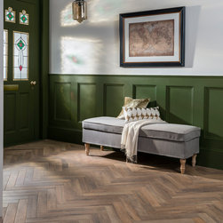 Andira Rural Oak Wood Effect Parquet Porcelain Tile - Flooring