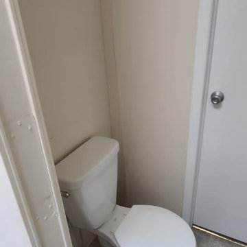 Bathroom rehab with new shower and tub