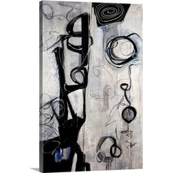 Contemporary Prints And Posters Gallery-Wrapped Canvas Entitled Strings And Things, 20"x30"