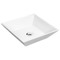 Karran VC-603-WH Valera 16" Vitreous China Vessel Bathroom Sink, White