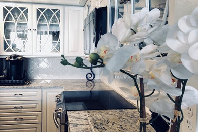 Inspiration for a large coastal kitchen remodel in Other