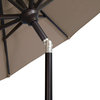 Catalina 11' Octagon Push Button Tilt Umbrella, Cast Silver