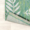 Nevis Palm Frond Indoor/Outdoor, Cream/Green, 4x6