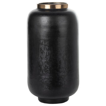 Black Iron Jar Vase M | OROA Delmor