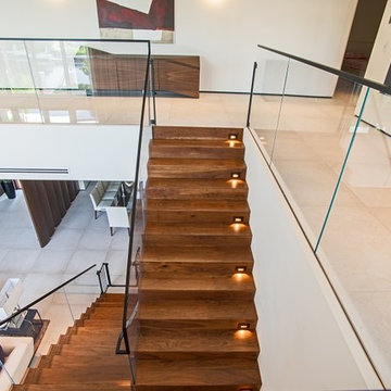 Glass Meets Blackened Stainless Steel