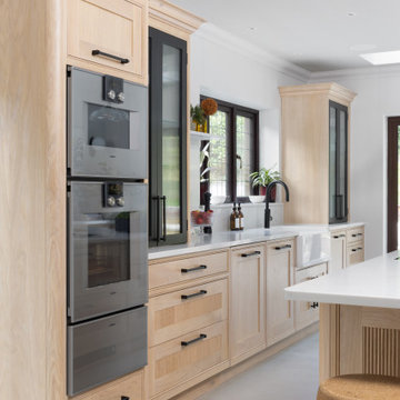 Scandi Bespoke Blond Oak Kitchen