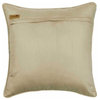 Decorative 20"x20" Beige Jacquard Silk Pillow Covers, Chevron Folds