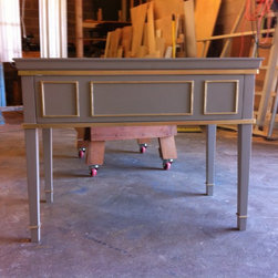 Modern Classic Gold trimmed vanity - Bathroom Cabinets