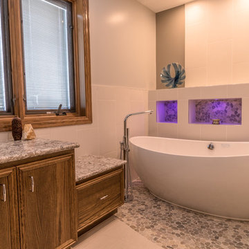 Project 2025-3 Golden Valley Transitional Master Bathroom Remodel with Spa Feel