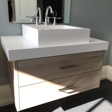 Vanity and laundry room
