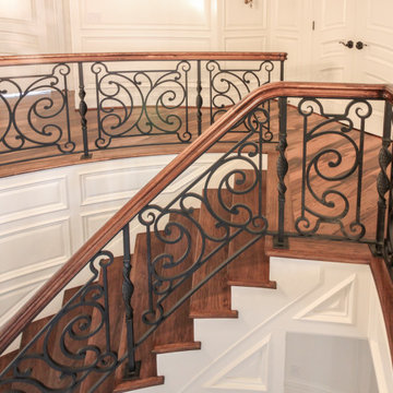 Project #74 | Circular Staircase with Hand-Forged Metal Panels