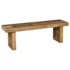 Norman Reclaimed Pine 55inch Bench Distressed Natural by Kosas Home
