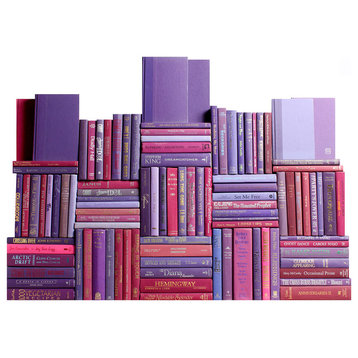Modern Berry Book Wall, Set of 100