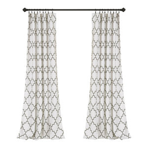 Kaiden Geometric Room Darkening Window Curtain Contemporary