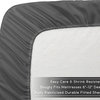 Comforter, Sheet, and Bed Skirt, 6 Piece Set, Black, Gray, Black, Twin